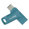 SanDisk Ultra Dual Drive Go USB Type-C 64 GB (Android Smartphone Speicher, USB Type-C-Anschluss, 150 MB/s Lesegeschwindigkeit, Nutzung als Schlüsselanhänger möglich) Navagio Beach