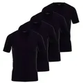 GÖTZBURG Unterhemd GÖTZBURG Herren T-Shirt schwarz uni 4er Pack (4-St) schwarz 12