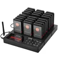 VEVOR Kabelloses Pager-System 24 Anrufbeantworter Gäste-Warteschlangenrufe