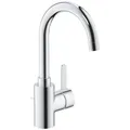 GROHE Waschtischarmatur "Eurosmart Cosmopolitan", Metall, glänzend, ", inkl. Ablaufgarnitur - silberfarben