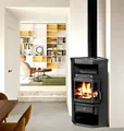 Apex Kaminofen Panorama Kaminofen 9kW Holzofen 3 Scheiben 3 seitig Heizofen 56320, (1-tlg)