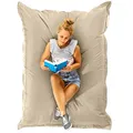 Green Bean Sitzsack XXL 140x180cm 380 Liter Kinder & Erwachsene Bean Bag EPS Perlen Füllung Riesensitzsack Groß Draußen Outdoor Liegekissen Waschbar Wetterfest Lounge Sitzkissen Bodenkissen Beige