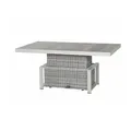 SIENA GARDEN Corido Lifttisch, ice grey, Alu/Gardino®-Geflecht, 160 x 90 cm, höhenverstellbar