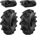 2 Pneumatici 3.00-4 Mit Profil 4PR + Schläuche Für Motocultivator Agricolo
