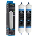 2x FilterLogic FFL-191X externe Wasserfilter ersetzen SAMSUNG DA29-10105J, HAFEX/EXP, HAFEX EXP/LG 5231JA2010B, 5231JA2010C / HAIER 0060823485A / WHIRLPOOL USC-100 Kühlschrankfilter - Filter