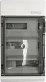 Hensel Automatengehäuse KV 3536 | Kleinverteiler Aufputz 36TE 3-reihig | IP54 | transparent | 583x295x129mm | grau