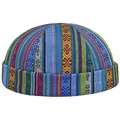 LIERYS Fresh Stripes Dockermütze Schirmmütze Made in Italy Herren Frühling Sommer blau XL (60-61 cm)