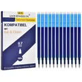 Radierbare Minen 0,7mm Blau Nachfüllminen für Gel-Tintenroller 12er Set