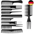 Hair Styling Kämme, Netspower 10Pcs Profi Friseur Haar Kamm Stielkamm Friseur