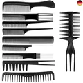 Hair Styling Kämme, Netspower 10Pcs Profi Friseur Haar Kamm Stielkamm Friseur 