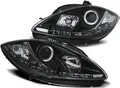 Scheinwerfer LED Tagfahrlicht Optik passend für Seat Leon 1P / Altea 5P 09-15 Schwarz