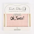 Grafik Werkstatt Toastteller Oh, Torte! weiß rosa 14,5x15,5cm