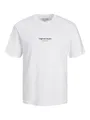 JACK & JONES Herren Rundhals T-Shirt JORVESTERBRO - Regular Fit S M L XL XXL, Größe:M, Farbe:Bright White 12240121