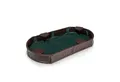 KOMFOTTEU Sandkasten Sandbox mit Wasserdichter Abdeckung, 183 x 105 x 21 cm
