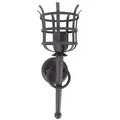 Wandleuchte Wandfackel Fackelleuchte 230V Wandlampe Rostoptik E27 Rustikal Höhe 38cm