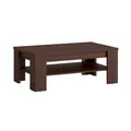 Lomadox Couchtisch Nussbaum 110 cm mit Ablage Wohnzimmertisch Tisch Sofatisch braun Wohnzimmer Möbel