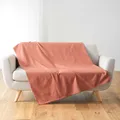Lucile Marsala Decke aus Baumwollmischgewebe, 180 x 220 cm