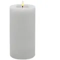 LC Home LED-Kerze Candela Lights Echtwachs fernbedienbar, Echtwachs weiß Ø 10 cm x 20 cm