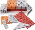 Eduplay Bauset WEPLAY Construction Tiles - farbenfrohes Konstruktionsspielzeug