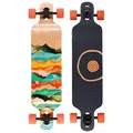 BTFL Drop-Through Longboard Keanu Skateboard für Mädchen, Komplett-Board mit ABEC 9 Kugellager, Cruiser für Anfänger und Fortgeschrittene