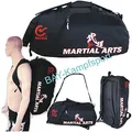 BAY XL Sporttasche "Martial Arts" im Rucksack Syte shoulder bag Kickboxen Kick-Boxen, Kampfsport, Budo, MMA, Thaiboxen Muay Thai, Tasche, Trainingstasche, Kickboxtasche Bag, schwarz, Rucksack Rucksacktasche Kombietasche Kampfsporttasche Judo Karate Cross Body Bag Kung Fu Ju-Jutsu Taekwondo UFC Freefight Fighter Aikido