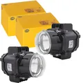 2x HELLA LED LINSEN-SCHEINWERFER RUND 12V SCHEINWERFER SATZ | 1AL 010 820-841