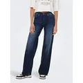ONLY 5-Pocket-Jeans ONLMADISON – Weite Jeans mit hoher Taille und 5-Pocket-Design weit, modisch, Denim, Baumwollmischung blau L (40)