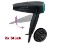 2x Stück Remington On The Go D1500, Haartrockner schwarz/grün