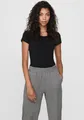 ONLY Rundhalsshirt ONLLIVE – Rundhalsshirt mit figurbetonter Silhouette sehr figurbetont, modisch, Baumwollmischung, Jersey, tiefer Rundhals