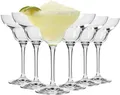 6x Krosno Margarita Cocktailgläser Trinkgläser Sektglas Sektschalen | 270 ML
