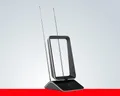 One for All SV9465-5G Innenantenne (DVB-T, DVB-T2, für Innenbereich), Autom. Gain Control Antenne