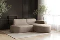 Kaiser Möbel Sofa L-Form Modena, Ecksofa Modern Und Komfort Stoff Salvador Rechts Dunkelbeige