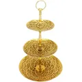 Orientalische Etagere Cupcake Ständer Aghdas Gold - 50 x 30cm