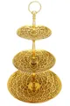 Orientalische Etagere Cupcake Ständer Aghdas Gold - 50 x 30cm