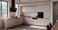 Winkelküche SOLANO 290x350 Küchenzeile Eckküche Küche Kaschmir beige + Eiche Artisan mit XXL Stauraum