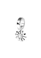 Purelei Birth Flower Charm – September Aster Anhänger – 18K vergoldeter Edelstahl – Symbol für Liebe, Weisheit & Geduld – Schmuck für Armband & Kette - Silber