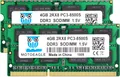 motoeagle 8GB 2x4GB PC3 8500S DDR3 1067 1066MHz SODIMM RAM Laptop MacBook Pro