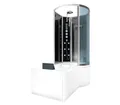 AcquaVapore Grossraumdusche Wanne Dusche Kombination sw K50-L33 170x100, Sicherheitsglas ESG, inklusive Duschwanne, Moderner Touchscreen, Rutschsicher, Schnelle Reinigung, Digitale Steue