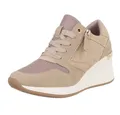 Ital-Design Damen Low-Top Freizeit Sneaker (88577356) Keilabsatz/Wedge Sneakers Low in Beige