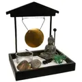 Atmosphera Createur d ́interieur Zen-Garten, Schwarz, Holzwerkstoff, 12x16x15 cm, Dekoration, Skulpturen & Dekoobjekte, Dekoobjekte