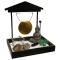 Atmosphera - Zen-Garten - Holz - schwarz - 15x15 cm - Schwarz