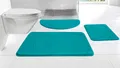 Otto Home Badematte "Regona, Badteppich, Badvorleger, Badezimmer Teppich" Gr. 5, blau (petrol), rechteckig (80cm x 150cm ), 1 Stk.