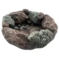 Vogelbad Garten 18cm, Vogeltränke Stein, Wassertränke für Vögel, Vogelbrunnen, Vogel-Badewanne, Vogeldusche, Vogeltränken, Vogeltränke groß, Vogeltränke Garten, Wasserschale für Vögel draußen