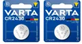 2x VARTA CR2430 Lithium Batterie Knopfzelle 3Volt 3V VARTA 2 Blister