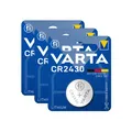 3x Varta CR2430 Lithium Knopfzelle Batterie 1er Blister CR 2430 Neu