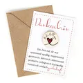 Logbuch-Verlag Abschiedsgeschenk Beste Kollegin kleines Geschenk zum Abschied Karte mit Glückstaler aus Holz und lieben Text