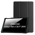 Fintie Hülle für Samsung Galaxy Tab A 10.5 2018 - Ultra Schlank Superleicht Schutzhülle mit Auto Schlaf/Wach Funktion für Galaxy Tab A 10.5 Zoll SM-T590/T595 Tablet-PC, Schwarz