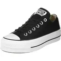 CONVERSE CTAS LIFT OX Sneaker Damen in black-garnet-white, Größe 36 1/2
