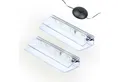 kalb LED Glaskantenbeleuchtung LED Glaskantenbeleuchtung Clip Set 3000K/5000K Transparent Plug & Play, 2er Set kaltweiß