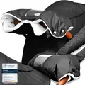 WOLKENGLÜCK® Kinderwagen Handwärmer [für alle gängigen Kinderwagen & Buggys] Extra weicher Handwärmer Kinderwagen mit integriertem Handyfach - Wasserabweisender Handmuff für Kinderwagen